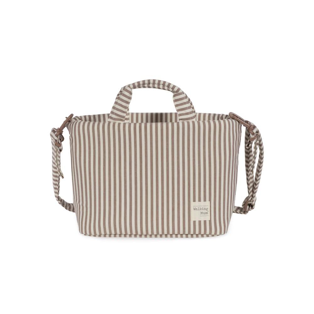 Borsa Fasciatoio Strips Moka - Walking Mum