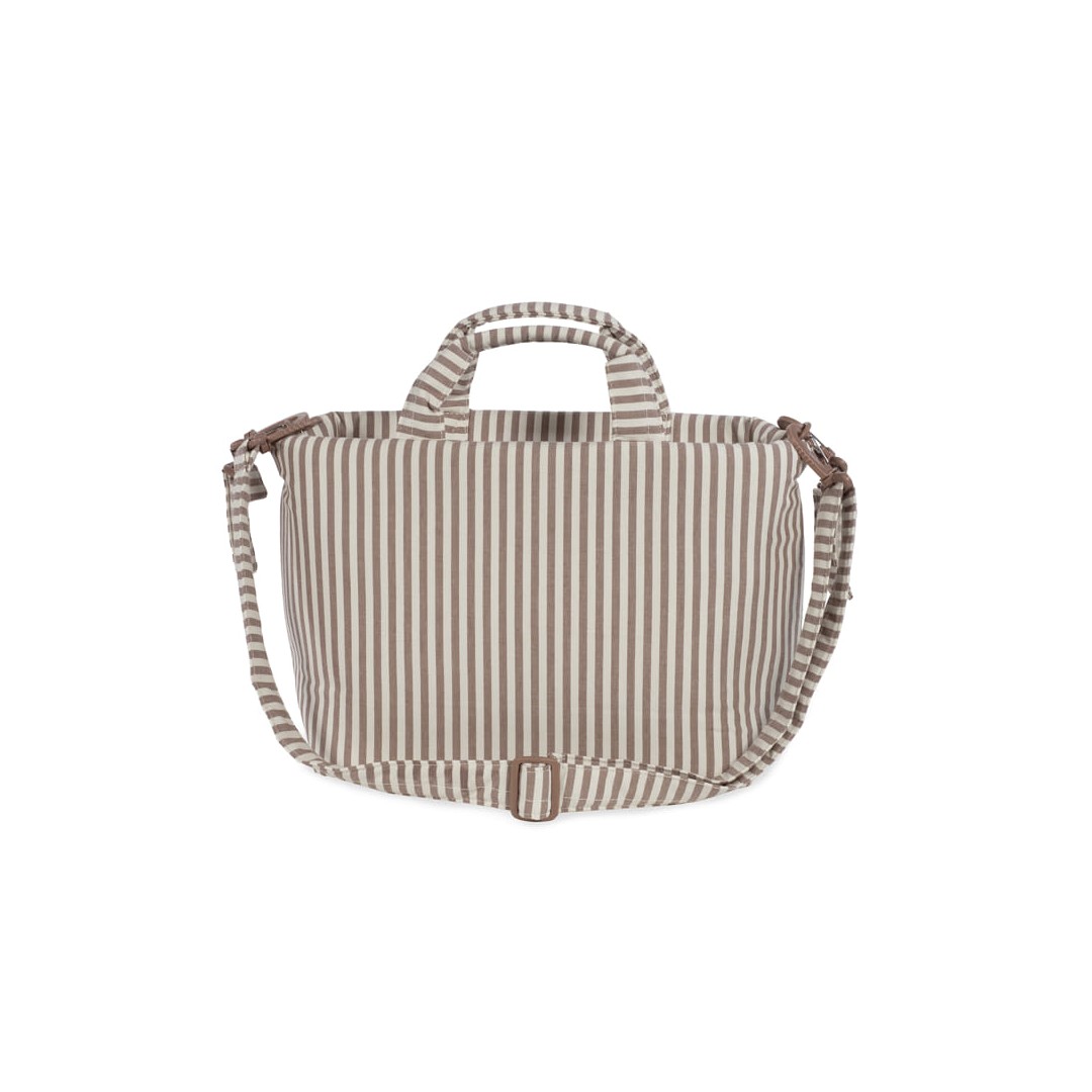 Borsa Fasciatoio Strips Moka - Walking Mum