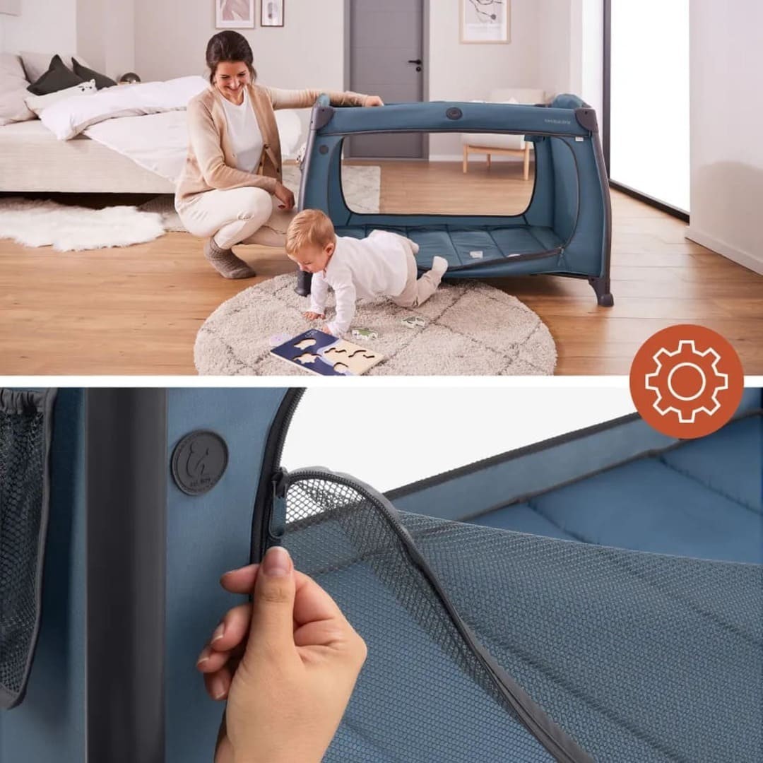 Lettino da viaggio Play N Relax Center Dark Blue - Hauck