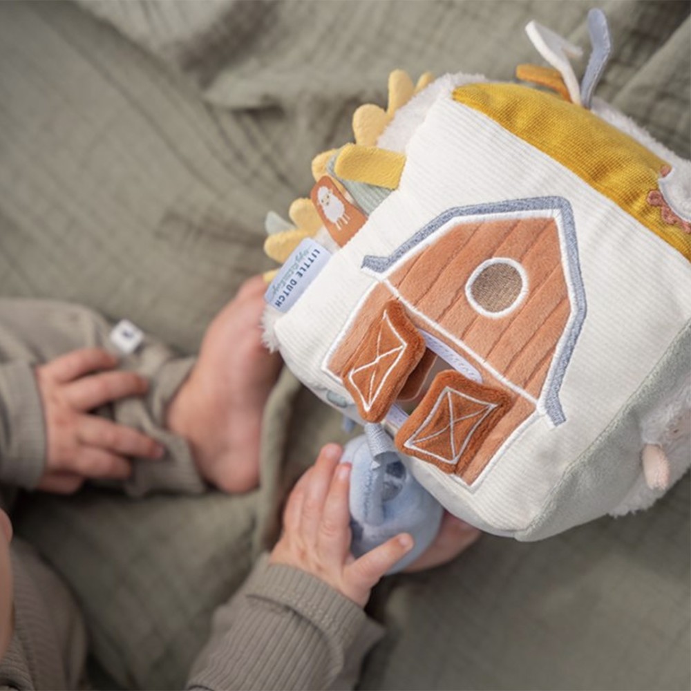Soft Multi-Activity Sensory Cube for Babies - Little Dutch