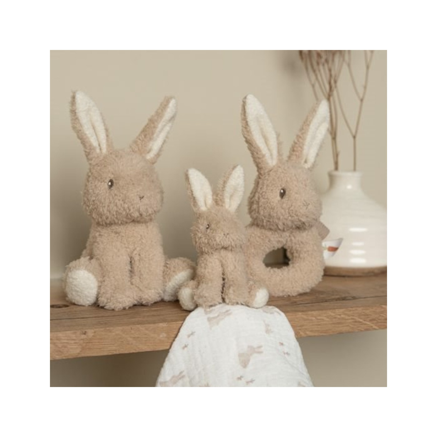 Soft Gift Box with Dudù, Peluche, and Rattle - Little Dutch